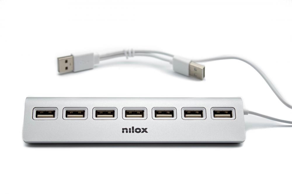 Nilox Hub 7 porte USB 2.0 cod. NXHU7ALU2