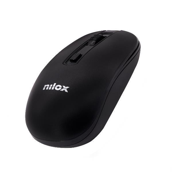 Nilox WIRELESS BLACK 1000 DPI mouse Wi-Fi Ottico 1600 DPI cod. NXMOWI2001