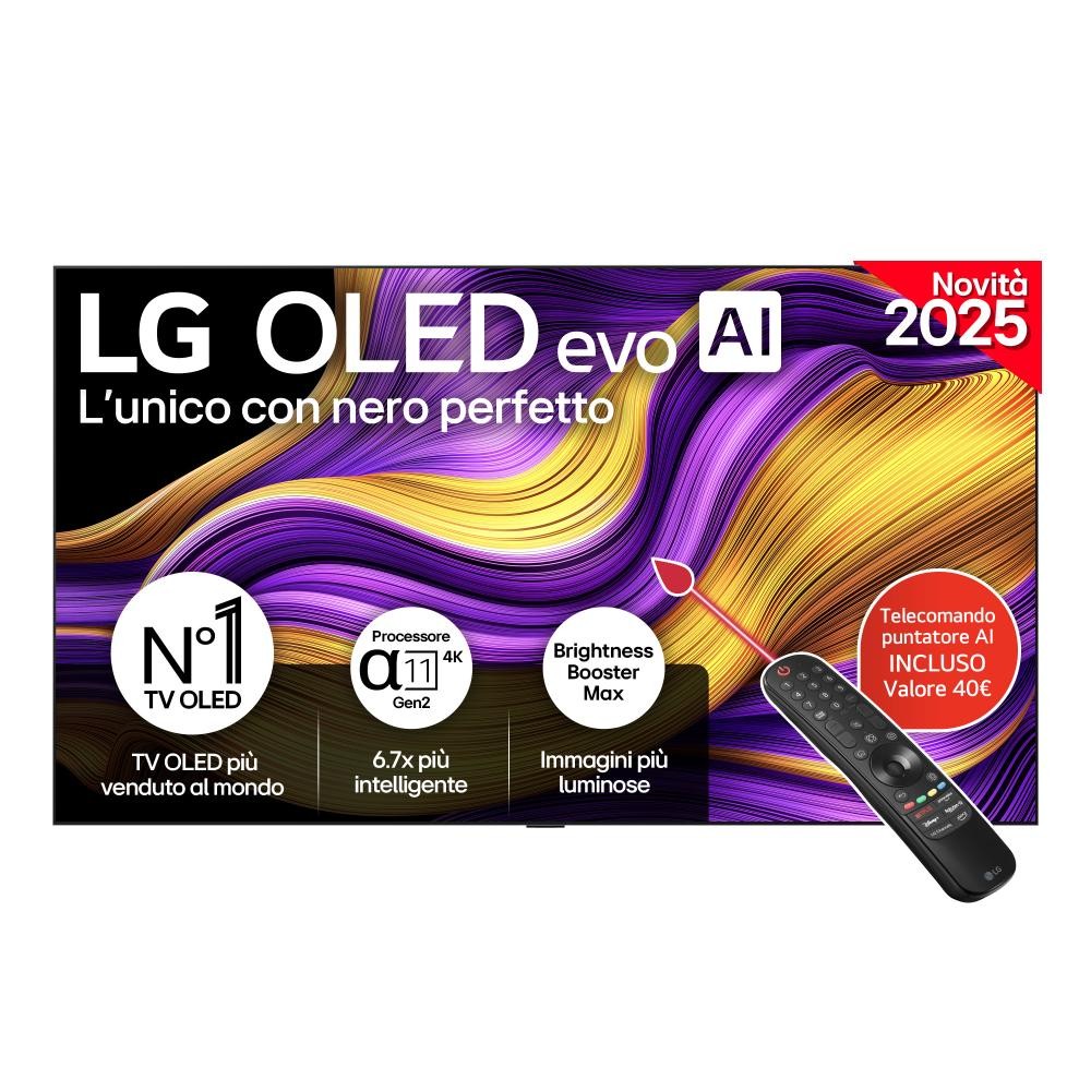 LG OLED evo AI OLED97G54LW TV Serie G5 97'' 4K, α11 Gen2, Brightness Booster Max, 60W, 4 HDMI 165Hz, Smart TV 2025 cod. OLED97G54LW.API