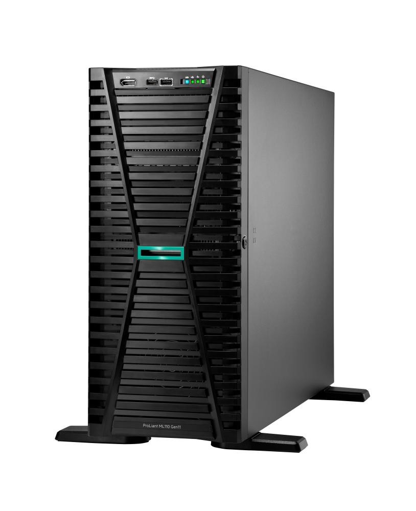 HPE ProLiant ML110 Gen11 3508U 2.1GHz 8-core 1P 32GB-R VROC 4LFF 2x2TB HDD 2x1000W RPS UK/IE Server cod. P71648-035