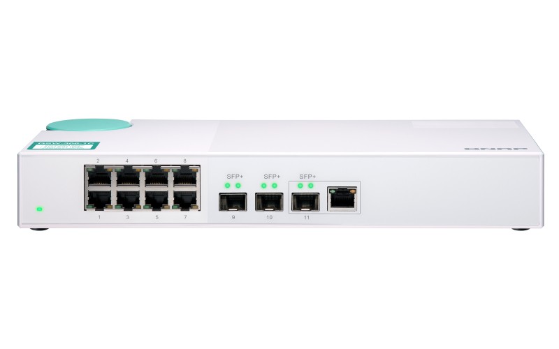 QNAP QSW-308-1C switch di rete Non gestito Gigabit Ethernet (10/100/1000) Bianco cod. QSW-308-1C