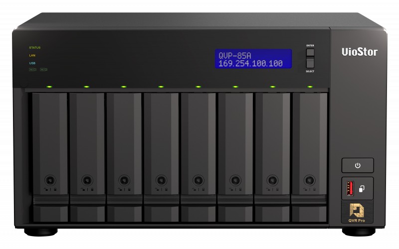 QNAP QVP-85A server NAS e di archiviazione Tower Collegamento ethernet LAN Nero i5-8400T cod. QVP-85A