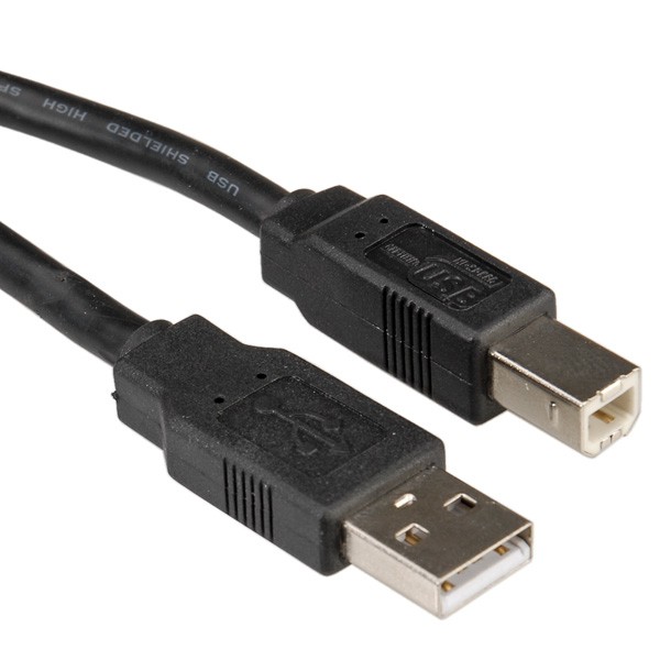 ITB RO11.02.8808 cavo USB 0,8 m USB 2.0 USB A USB B Nero cod. RO11.02.8808
