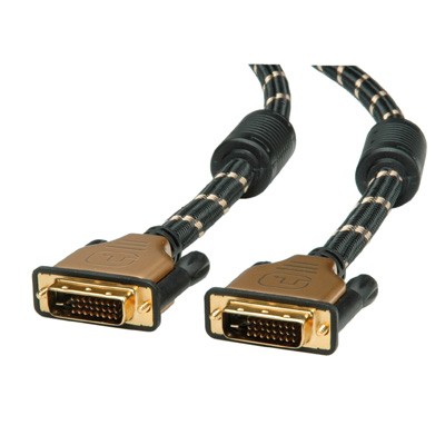 ITB RO11.04.5512 cavo DVI 2 m DVI-D Nero, Oro cod. RO11.04.5512