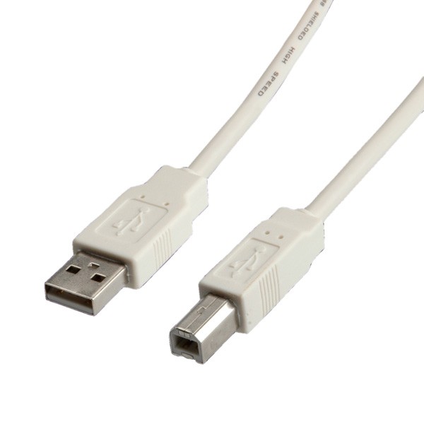 ITB RO11.99.8819 cavo USB 2 m USB 2.0 USB A USB B Bianco cod. RO11.99.8819