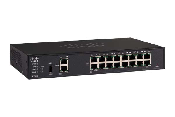 Cisco RV345 router cablato Nero cod. RV345-K9-G5