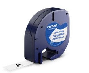 DYMO 12mm LetraTAG Plastic tape nastro per etichettatrice cod. S0721660