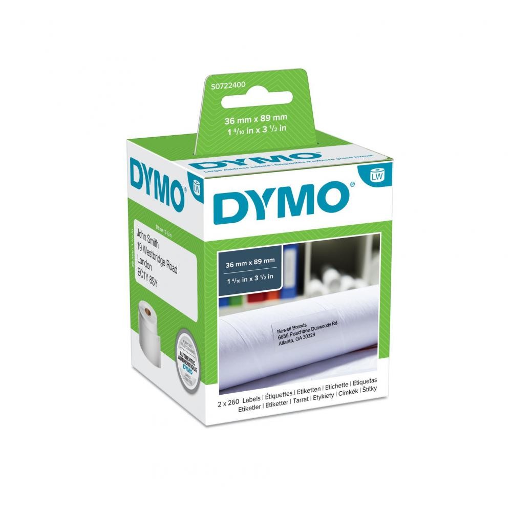 DYMO LW - Etichette indirizzi grandi - 36 x 89 mm - S0722400 cod. S0722400A