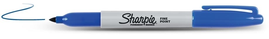 Sharpie Fine Point marcatore permanente Punta sottile Blu cod. S0810950