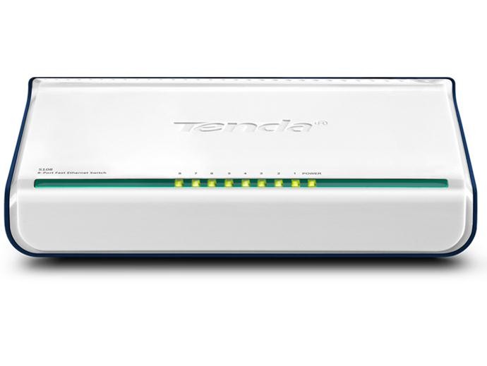 Tenda 8-Port Fast Ethernet Switch Non gestito Bianco cod. S108