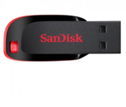 SanDisk Cruzer Blade unità flash USB 16 GB USB tipo A 2.0 Nero, Rosso cod. SDCZ50-016G-B35