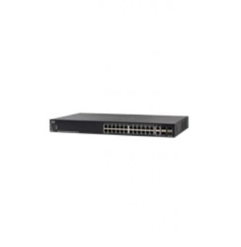 Cisco SG550X-24P-K9 Gestito L3 Gigabit Ethernet (10/100/1000) Supporto Power over Ethernet (PoE) 1U Nero cod. SG550X-24P-K9-EU