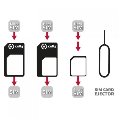 Celly SIMKITAD adattatore per SIM/flash memory card Adattatore scheda SIM cod. SIMKITAD