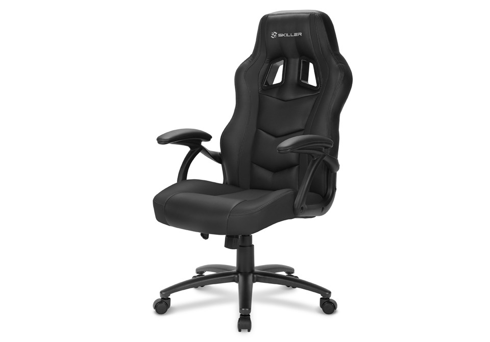 Sharkoon GAMING SEAT SYNTHETIC LEATHER FIXED ARMREST 50MM - SKILLER SGS1 BLACK