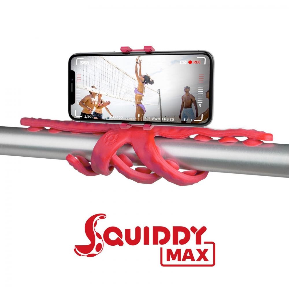 Celly Squiddy Max treppiede Smartphone/fotocamera di azione 6 gamba/gambe Rosso cod. SQUIDDYMAXRD