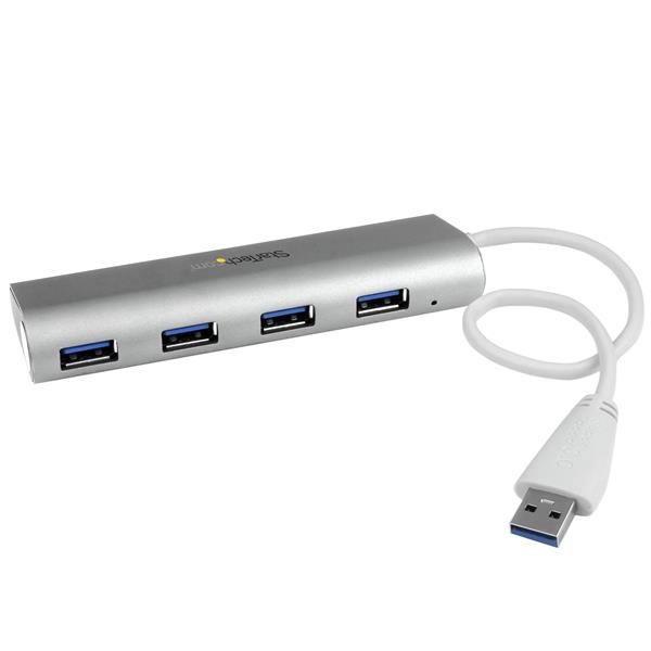 StarTech.com Hub USB a 4 porte, Da USB A a 4 porte USB-A, USB 5Gbps, design robusto, alimentazione via bus, hub USB 3.0 portatile per notebook cod. ST43004UA