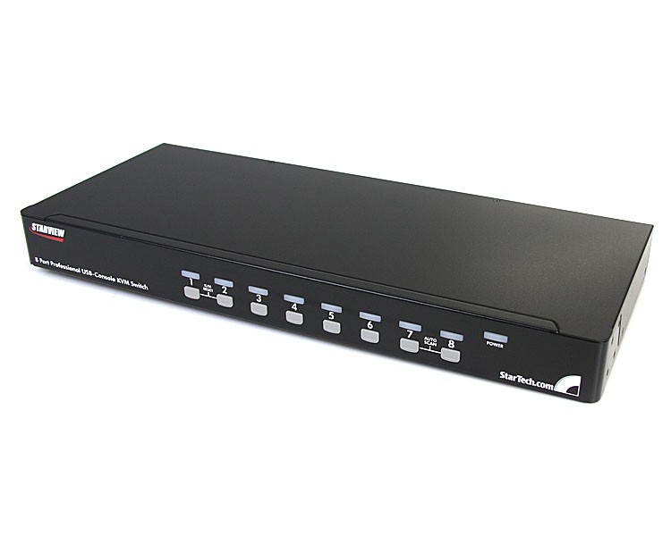 StarTech.com Kit Switch KVM USB montabile a rack 1U 8 porte con funzione OSD e cavi cod. SV831DUSBUK