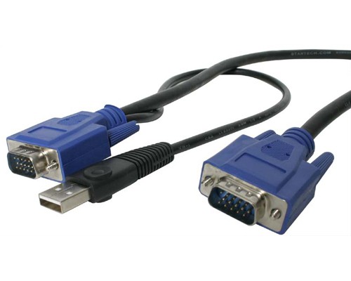 StarTech.com Cavo sottile KVM USB 2 in 1 1 m c.a. cod. SVECONUS6