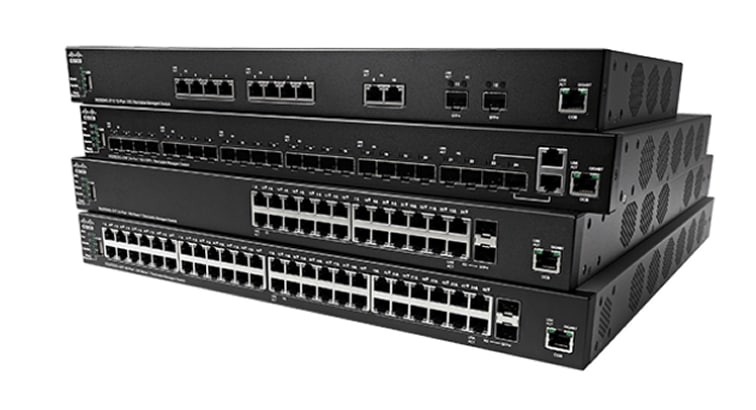Cisco SX350X-12-K9-EU switch di rete Gestito L2/L3 10G Ethernet (100/1000/10000) Nero cod. SX350X-12-K9-EU