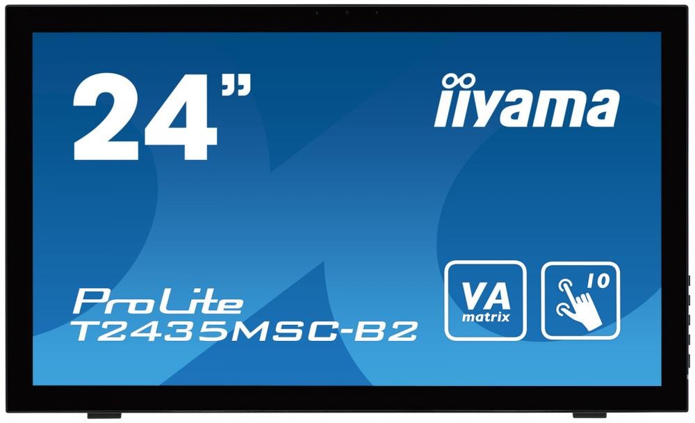 iiyama ProLite T2435MSC-B2 Monitor PC 59,9 cm (23.6") 1920 x 1080 Pixel Full HD LED Touch screen Nero cod. T2435MSC-B2