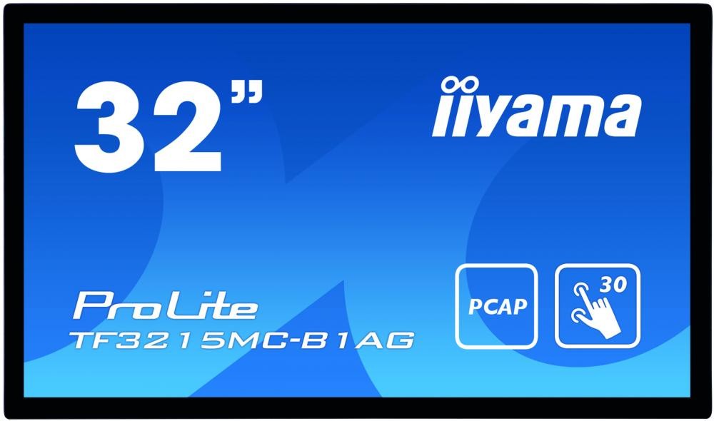 iiyama ProLite TF3215MC-B1AG Monitor PC 81,3 cm (32") 1920 x 1080 Pixel Full HD LED Touch screen Chiosco Nero cod. TF3215MC-B1AG