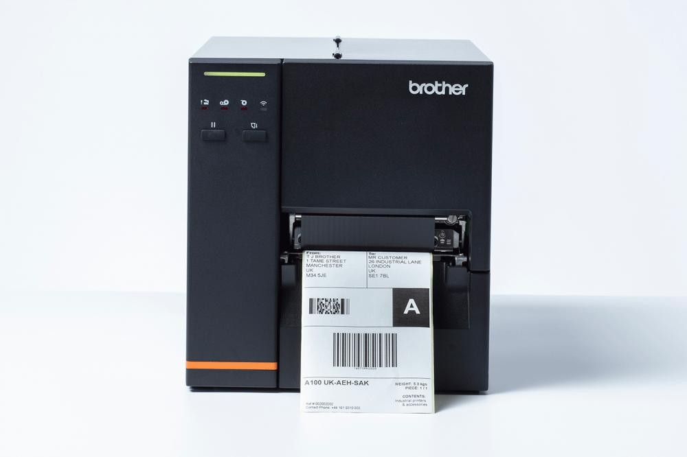 Brother TJ-4120TN stampante per etichette (CD) Termica diretta/Trasferimento termico 300 x 300 DPI 178 mm/s Collegamento ethernet LAN cod. TJ4120TN