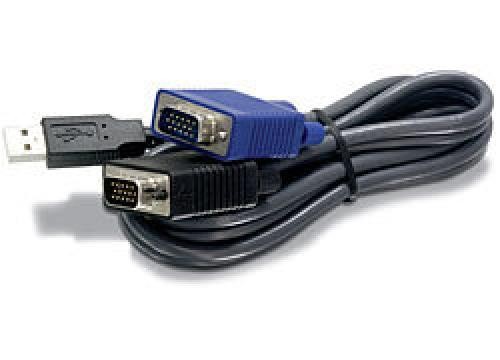 Trendnet 1.8m USB/VGA cavo per tastiera, video e mouse Nero 1,8 m cod. TK-CU06