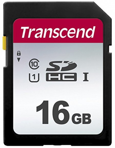 Transcend 16GB, UHS-I, SD SDHC NAND Classe 10 cod. TS16GSDC300S