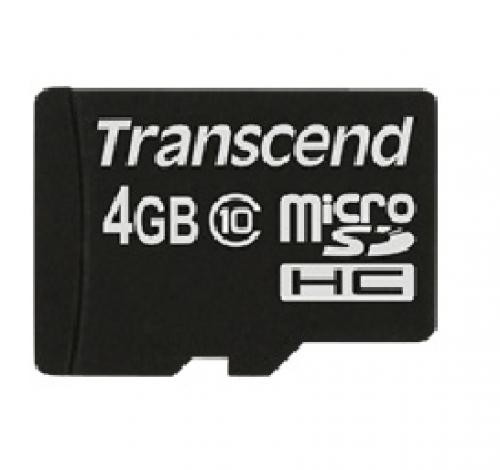 Transcend TS4GUSDC10 memoria flash 4 GB MicroSDHC NAND Classe 10 cod. TS4GUSDC10