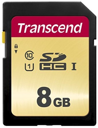 Transcend 8GB, UHS-I, SD SDHC MLC Classe 10 cod. TS8GSDC500S