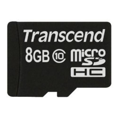 Transcend TS8GUSDC10 memoria flash 8 GB MicroSDHC NAND Classe 10 cod. TS8GUSDC10