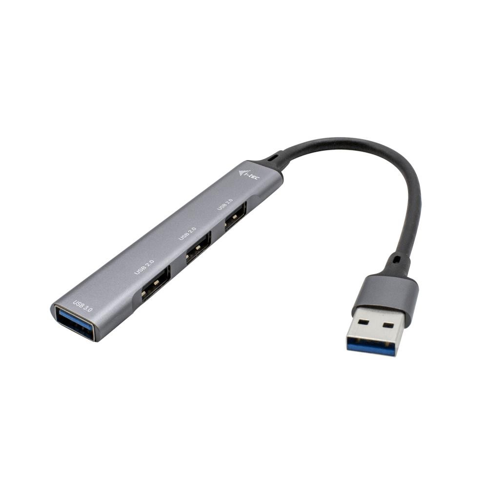 i-tec Metal USB 3.0 HUB 1x USB 3.0 + 3x USB 2.0 cod. U3HUBMETALMINI4