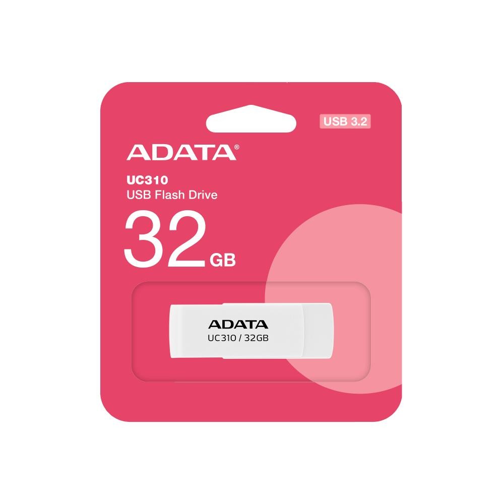 ADATA UC310 unità flash USB 32 GB USB tipo A 3.2 Gen 1 (3.1 Gen 1) Bianco cod. UC310-32G-RWH