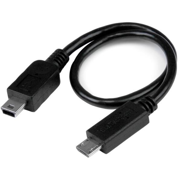 StarTech.com Cavo USB OTG - Micro USB a Mini USB - M/M - 20cm cod. UMUSBOTG8IN