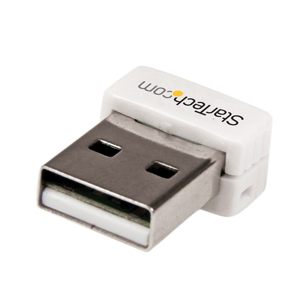 StarTech.com Adattatore di rete wireless N mini USB 150 Mbps - Adattatore WiFi USB 802.11n/g 1T1R - Bianco cod. USB150WN1X1W