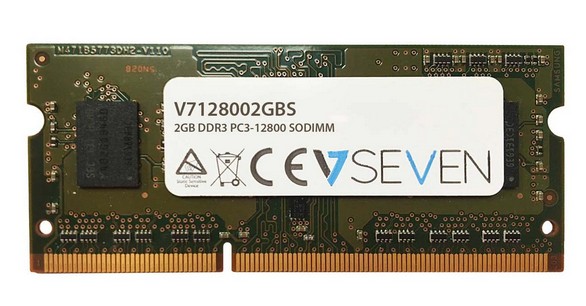 V7 V7128002GBS memoria 2 GB 1 x 2 GB DDR3 1600 MHz cod. V7128002GBS
