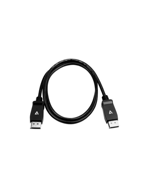V7 Cavo video nero Pro da DisplayPort maschio a DisplayPort maschio 1 m cod. V7DPPRO-1M-BLK