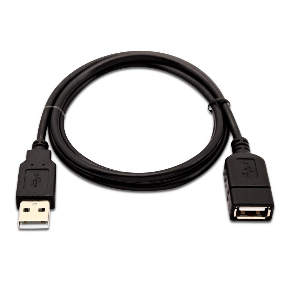 V7 1 metro (3,3 piedi) USB M/F cavo estensione, nero cod. V7USB2EXT-01M