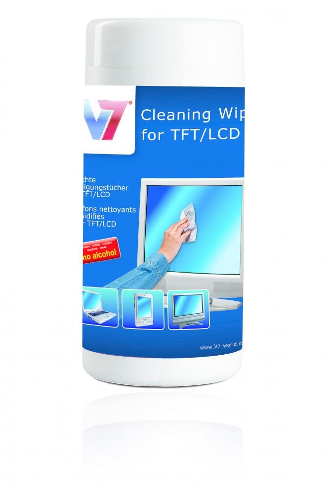 V7 Salviette per pulizia TFT e LCD cod. VCL1513