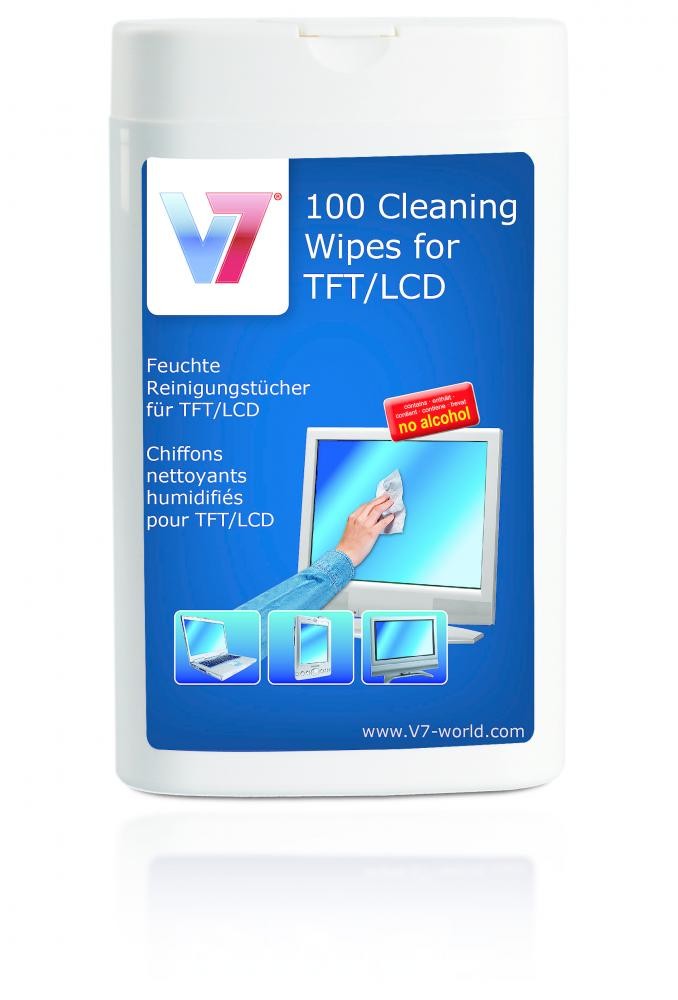 V7 Salviette per pulizia TFT e LCD cod. VCL1522