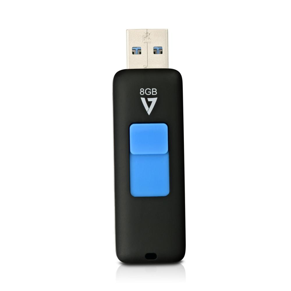V7 VF38GAR-3E unità flash USB 8 GB USB tipo A 3.2 Gen 1 (3.1 Gen 1) Nero, Blu cod. VF38GAR-3E