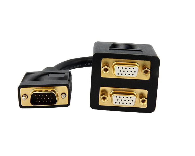 StarTech.com Cavo Sdoppiatore VGA a 2 uscite VGA - Cavo Y splitter VGA a doppia uscita VGA - M/F da 30 cm cod. VGASPL1VV