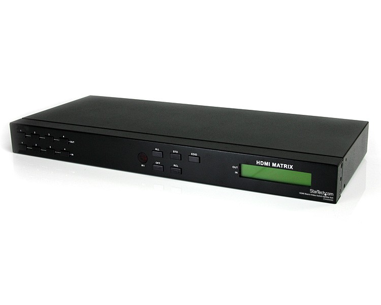 StarTech.com Sdoppiatore switch video matrice HDMI 4x4 con audio e RS-232 cod. VS440HDMI