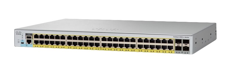 Cisco Catalyst 2960-L Gestito L2 Gigabit Ethernet (10/100/1000) Supporto Power over Ethernet (PoE) 1U Grigio cod. WS-C2960L-SM-48PS