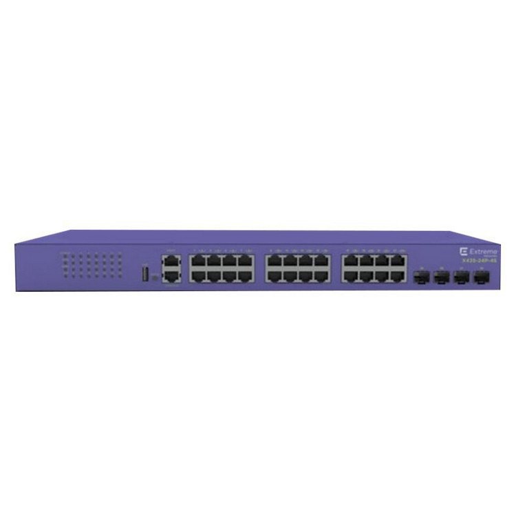 Extreme networks X435 w/24 10/100/1000BASE-T - X435-24P-4S