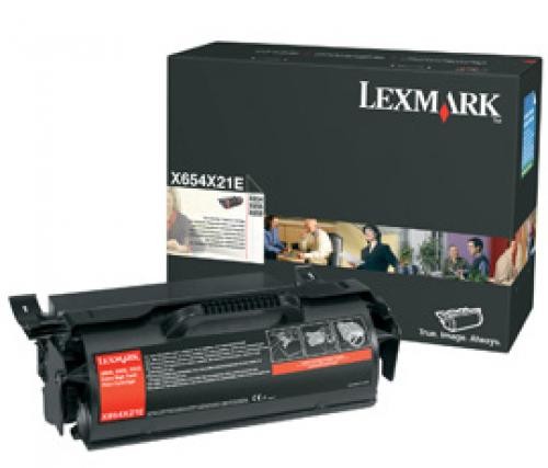 Lexmark X654, X656, X658 Extra High Yield Print Cartridge cartuccia toner Originale Nero cod. X654X31E