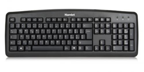 Hamlet Black Soft Touch tastiera usb italiana professionale cod. XKKITA2