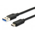 Equip 12834107 cavo USB 1 m USB 3.2 Gen 2 (3.1 Gen 2) USB A USB C Nero cod. 12834107