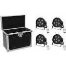 Eurolite Eurolite EUROLITE Set 4x LED SLS-603 + Case EC-SL4M GrÃ¶Ãe M (20000306) - 20000306