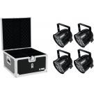 Eurolite Eurolite EUROLITE Set 4x LED PAR-56 QCL Short sw + EPS Case (20000323) - 20000323